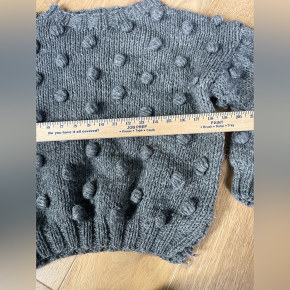 Italian wool Franco Garosi wool bubble knit sweater - Picture 3 of 5